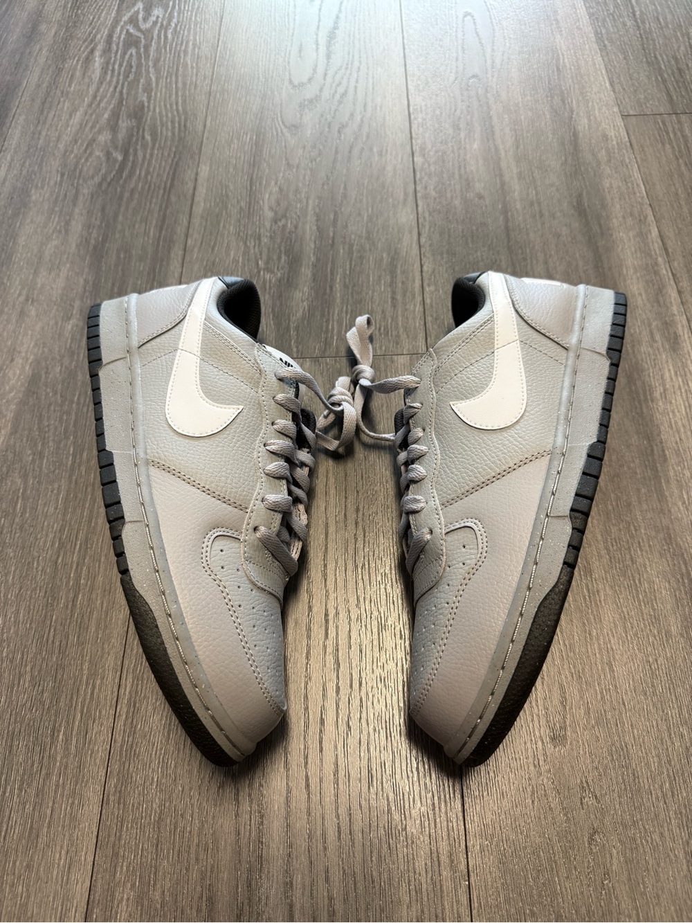 Nike Big Nike Low Shoes Mens Grey White Lifestyle 355152-017 New